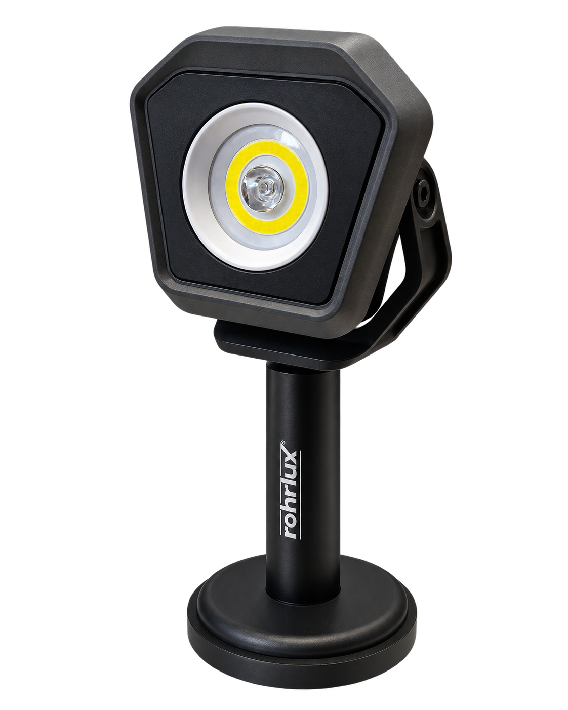 Rohrlux Spot Lux Hand-held spotlight - LED with up to 2,000 lumens - Rechargeable with handle and magnet